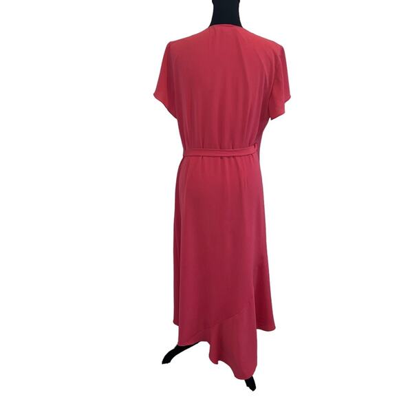 H by Halston Midi Wrap Dress Size L - Picture 3 of 8